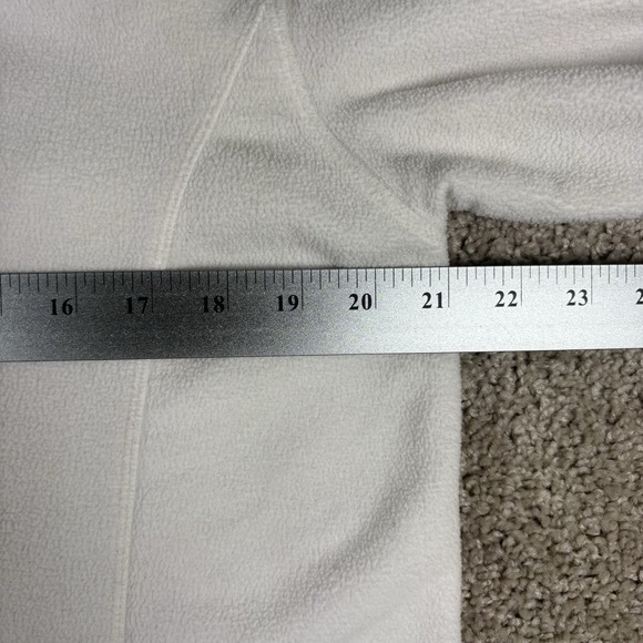 Nike Hoodie Womens Full Zip Fleece White Y2K Athletic Training Casual - Picture 11 of 12